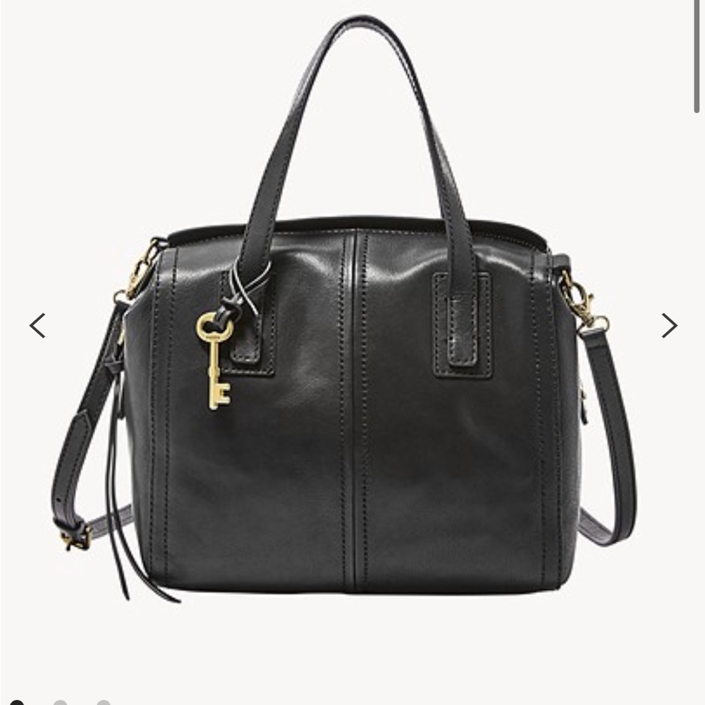 Fossil Emma Satchel Black